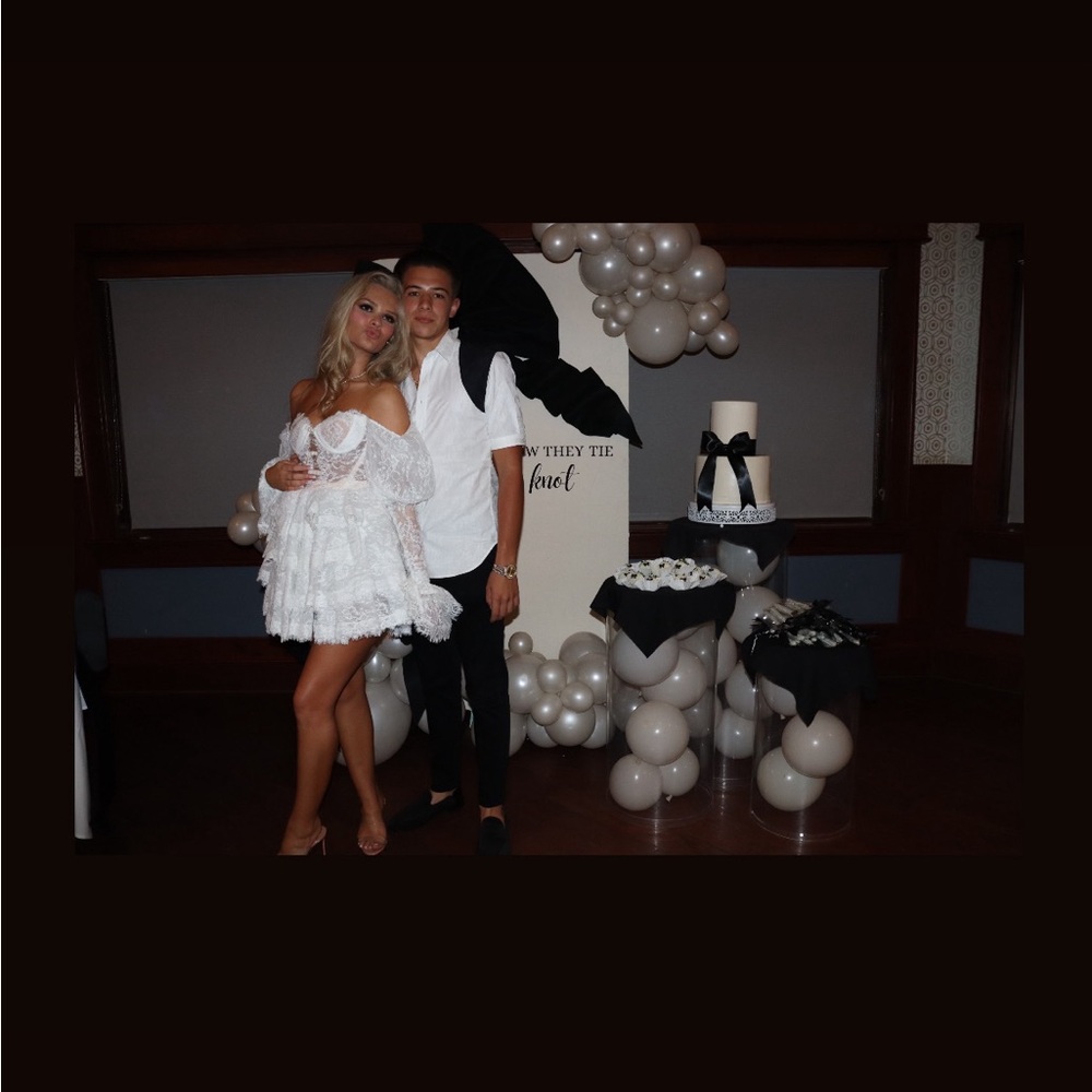 White Nana Jacqueline dress barely wore